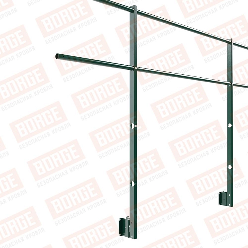 Ограждение парапетное NewLine H-120см, 3м, зеленый мох (RAL 6005)