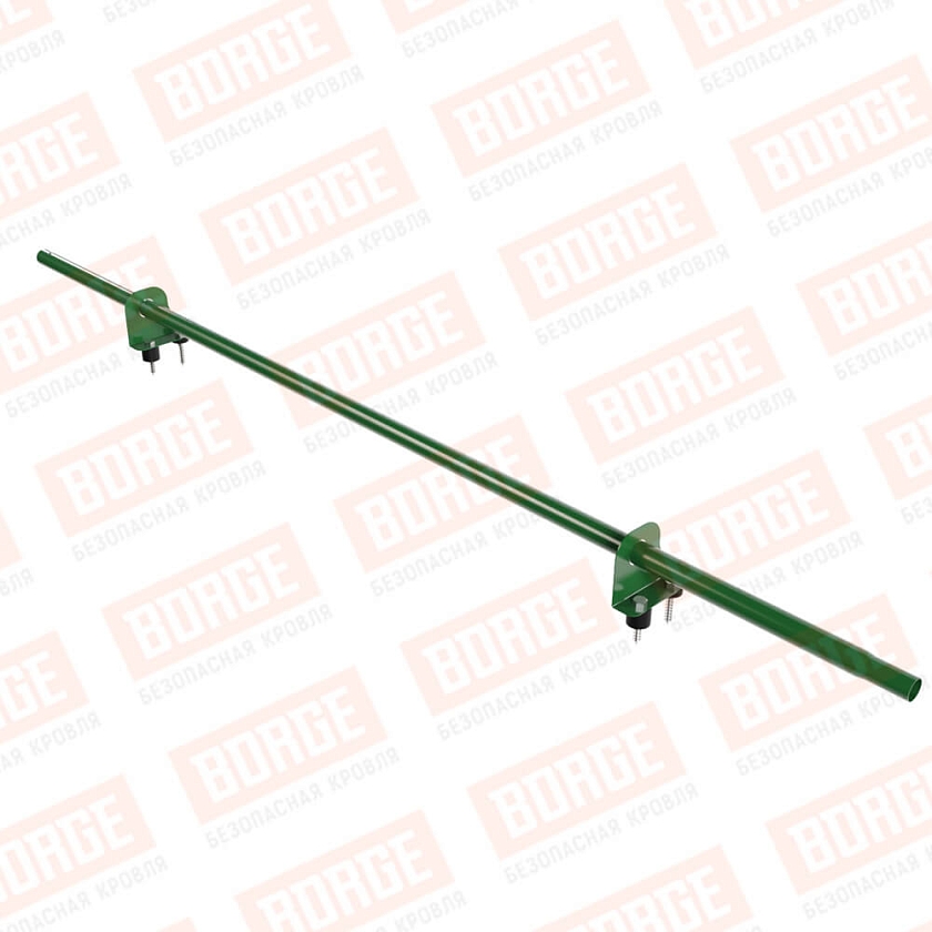 Снегозадержатель однотрубчатый NewLine 1,5м, D-25мм, 2 опоры, лиственно-зеленый (RAL 6002)