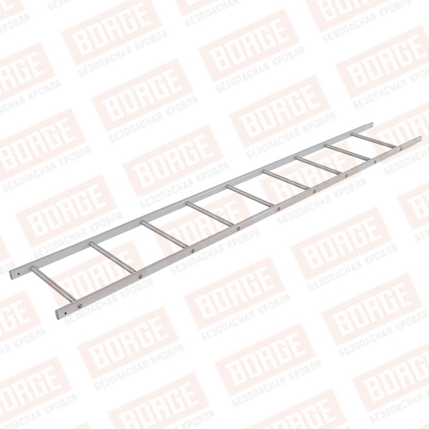 Лестница кровельная NewLine 2,7м, сигнально-серый (RAL 7004)