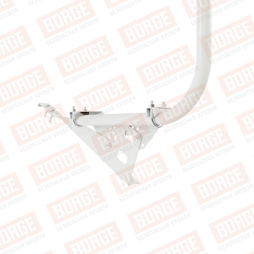 Ограждение кровельное BORGE H-120см, 3м, для черепичной кровли, сигнально-белый (RAL 9003)