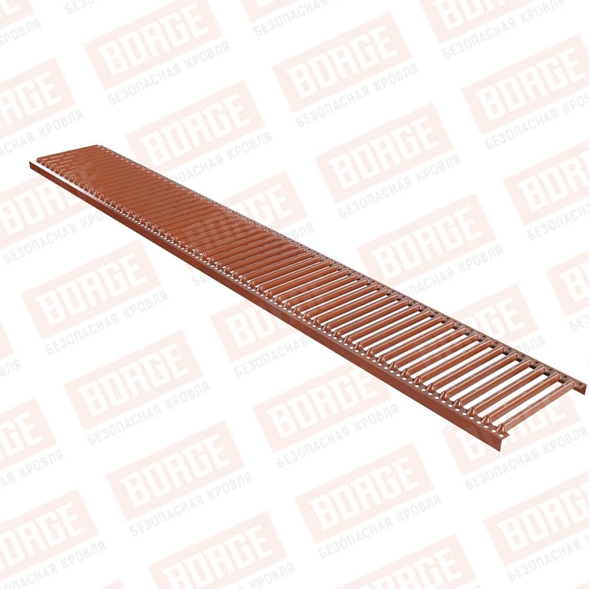 Платформа переходного мостика Русский Рубеж 2,5м, терракотовый (RAL 8004)