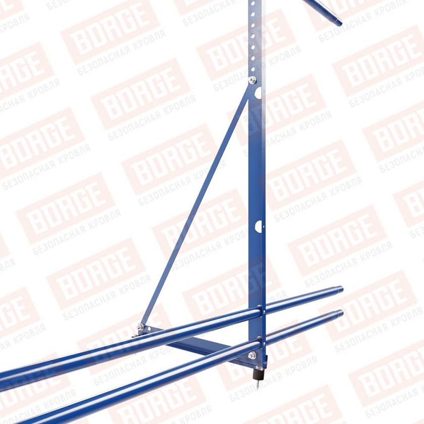 Ограждение декоративное NewLine H-120см, 3м, сигнально-синий (RAL 5005), с двумя доп. трубами