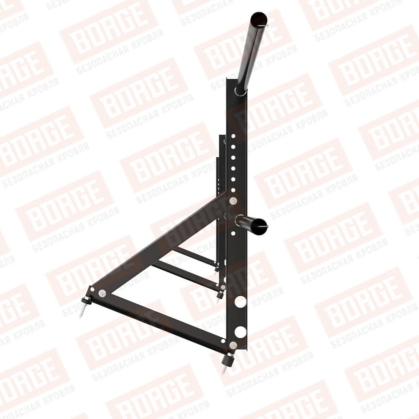 Ограждение кровельное Русский Рубеж H-60см, 3м, чёрный (RAL 9005)