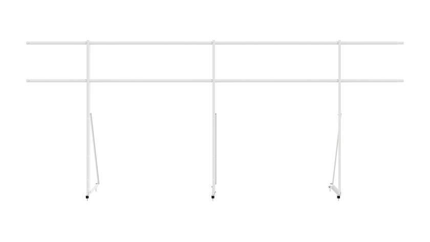 Ограждение кровельное NewLine H-120см, 3м, сигнально-белый (RAL 9003)