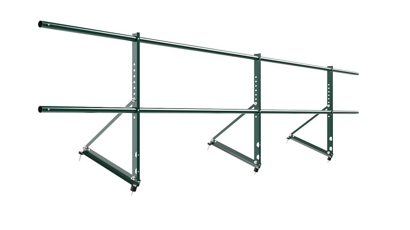 Ограждение кровельное NewLine H-60см, 3м, зеленый мох (RAL 6005)