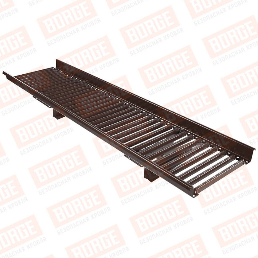 Мостик переходной BORGE 1,5м, для черепичной кровли, коричневый шоколад (RAL 8017)