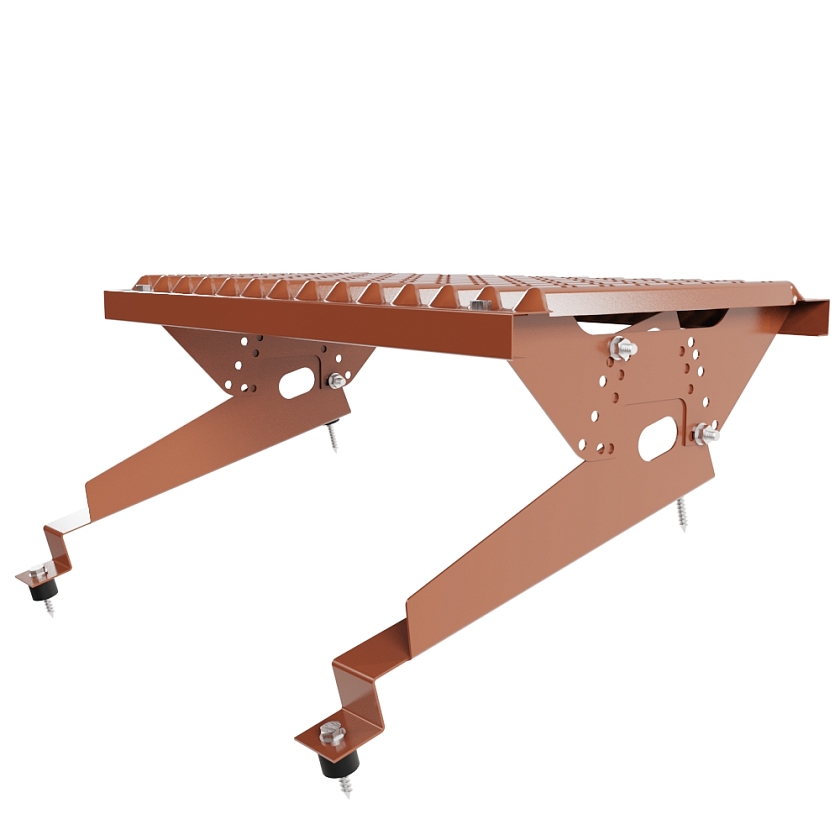 Ступень кровельная BORGE, для МЧ с высокой ступенькой, терракотовый  (RAL 8004), 350мм