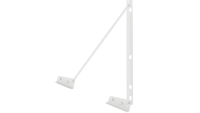 Ограждение кровельное NewLine H-120см, 3м, для фальцевой кровли, сигнально-белый (RAL 9003)