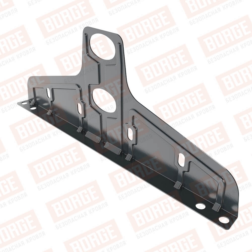 Универсальный кронштейн Русский Рубеж 20х40мм, оцинк., антрацитово-серый (RAL 7016)