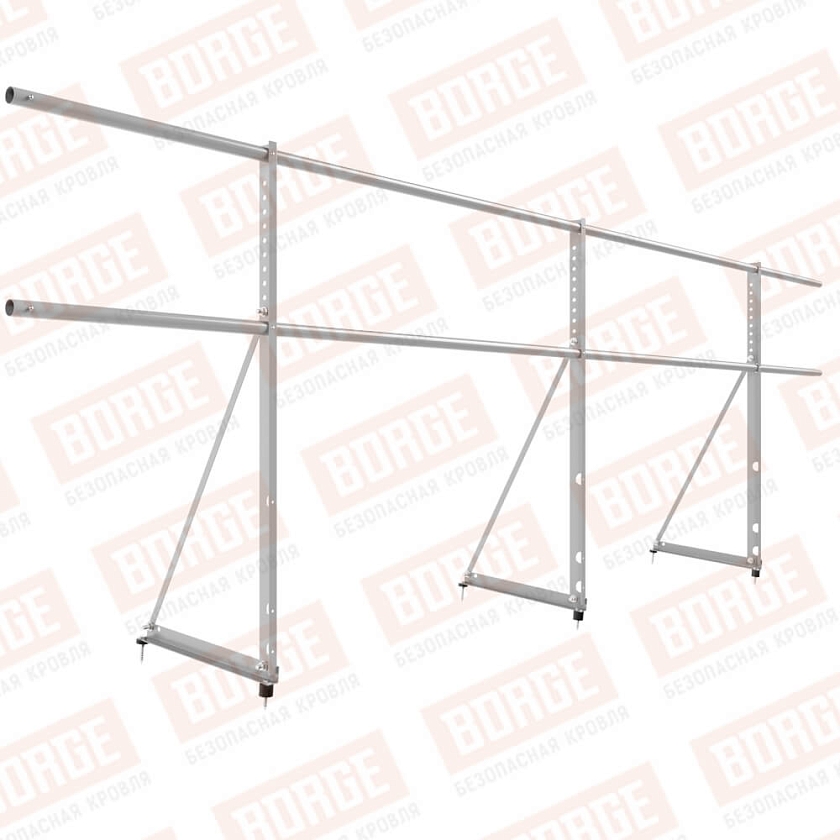 Ограждение декоративное NewLine H-90см, 3м, сигнально-серый (RAL 7004)