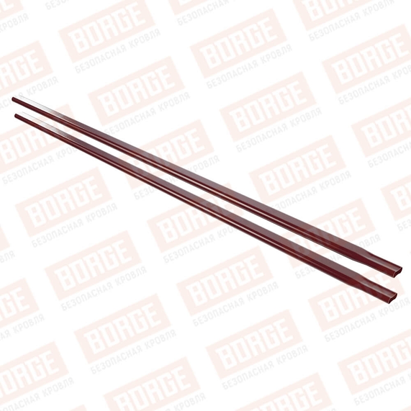 Труба снегозадержателя NewLine, 40x20х1500, красное вино (RAL 3005)