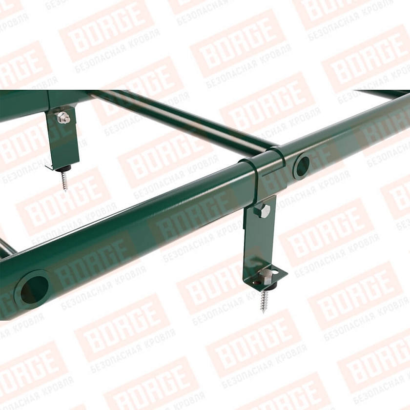 Комплект лестница кровельная NewLine 2,7м, зеленый мох (RAL 6005)