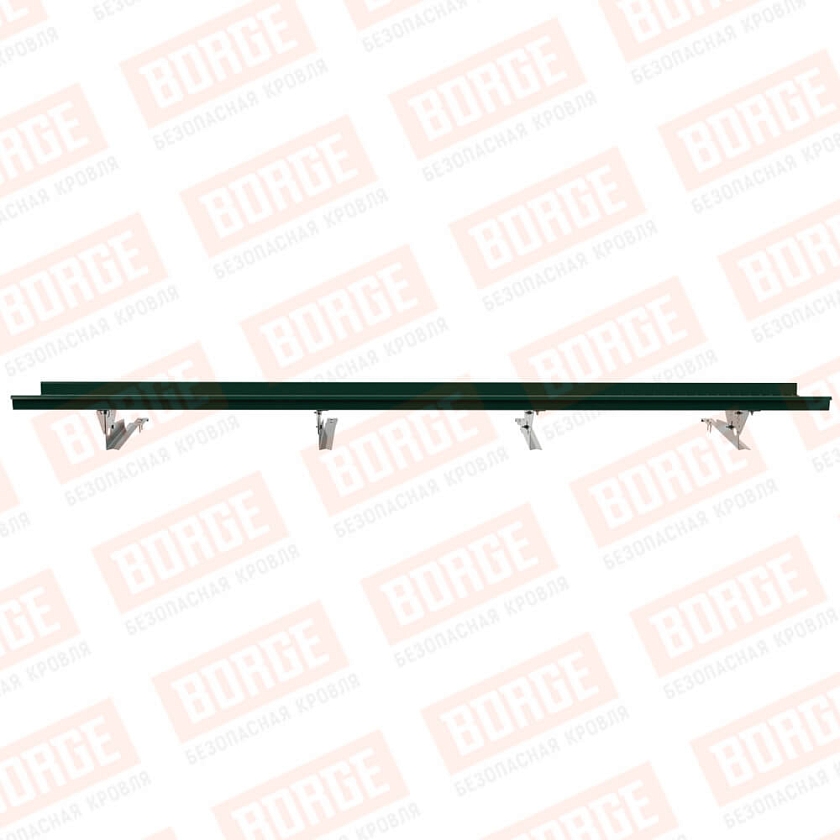 Мостик переходной BORGE 3м, для черепичной кровли, зеленый мох (RAL 6005)