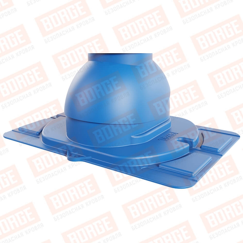 Выход вентиляции канализации Viotto с универсальным проходным элементом, сигнально-синий (RAL 5005)