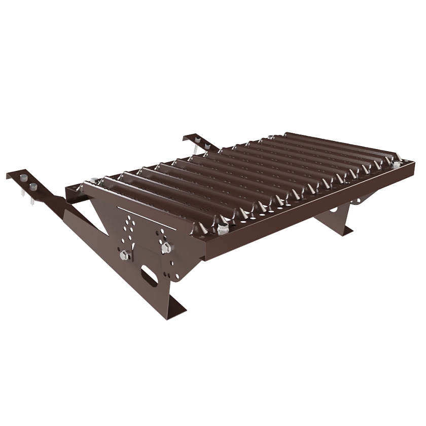 Ступень кровельная BORGE, для черепичной кровли, коричневый шоколад (RAL 8017)