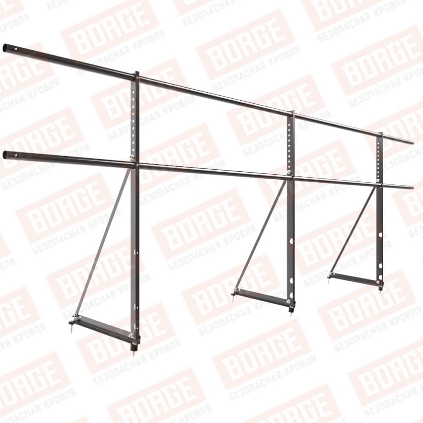 Ограждение декоративное NewLine H-90см, 3м, серо-коричневый (RR 32)