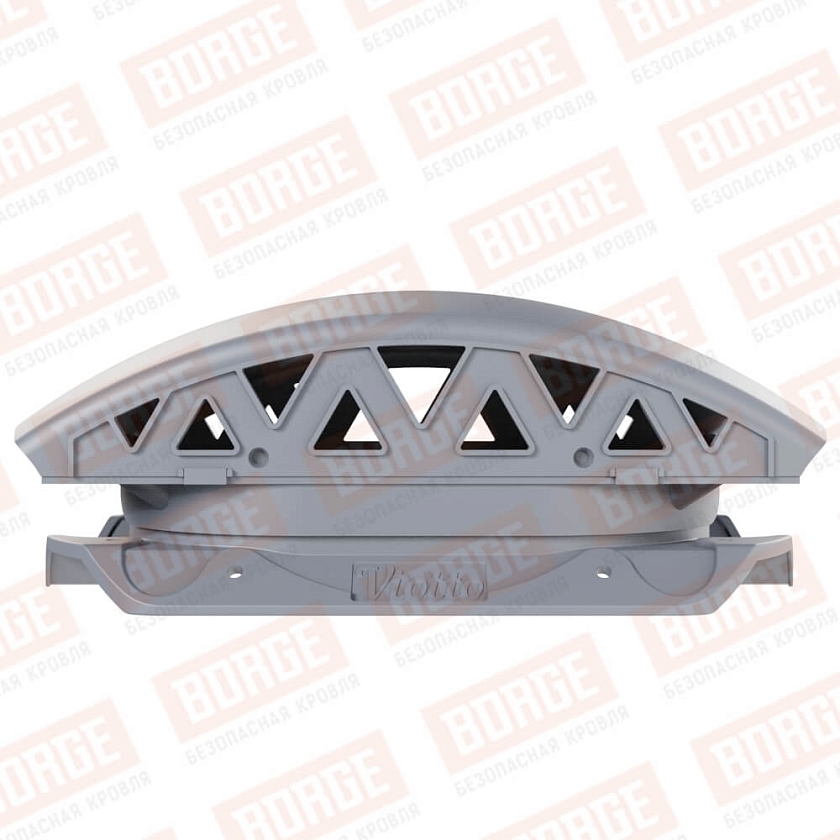 Вентилятор подкровельный Viotto, для профнастила С20, серый графит (RAL 7024). Черепаха