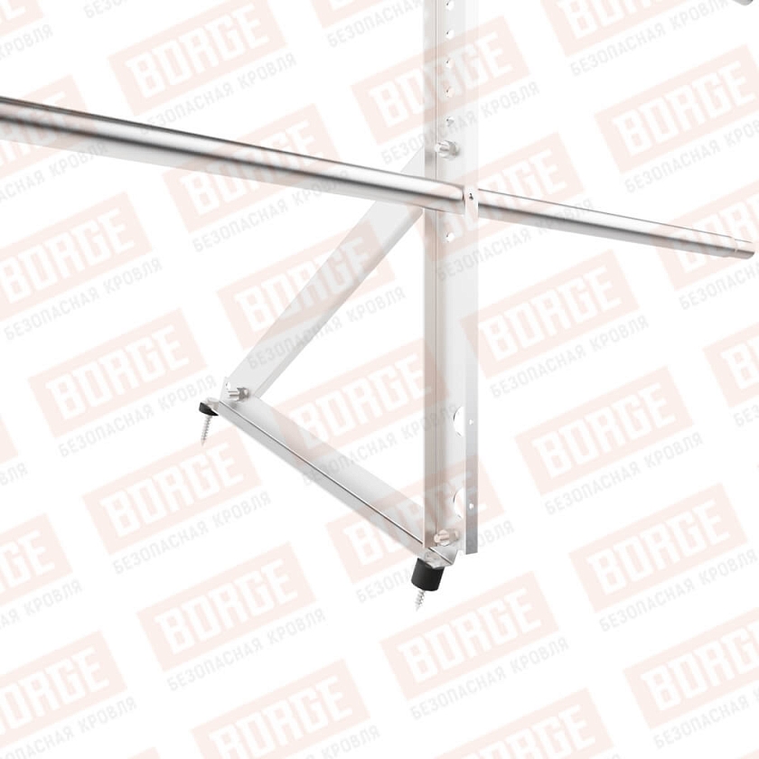 Ограждение кровельное Русский Рубеж H-60см, 3м, цинк