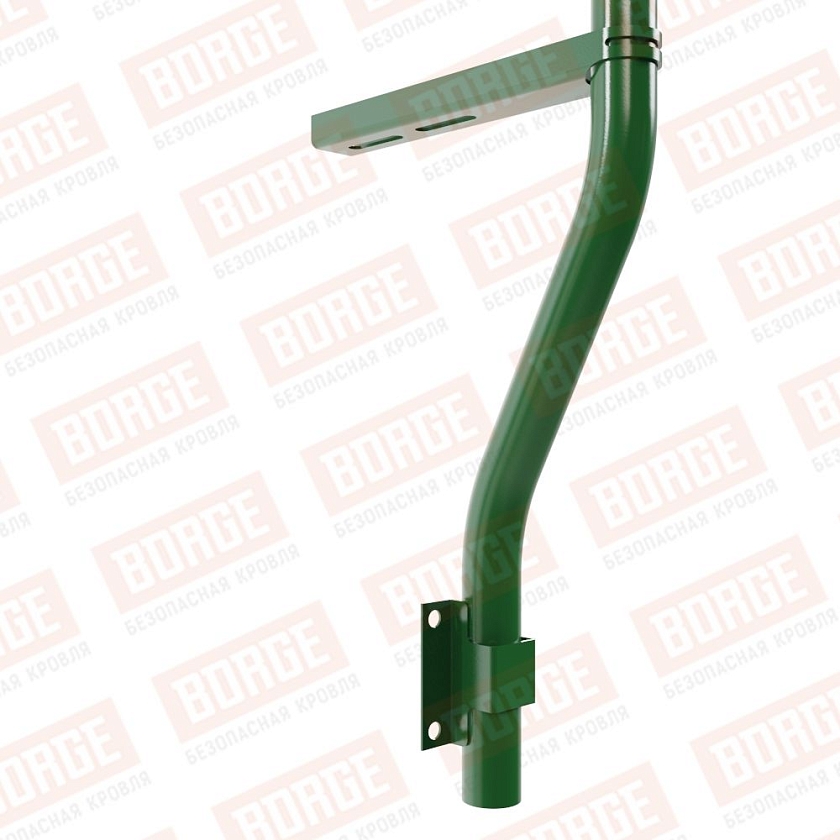 Ограждение парапетное BORGE H-30см, 3м, лиственно-зеленый (RAL 6002)