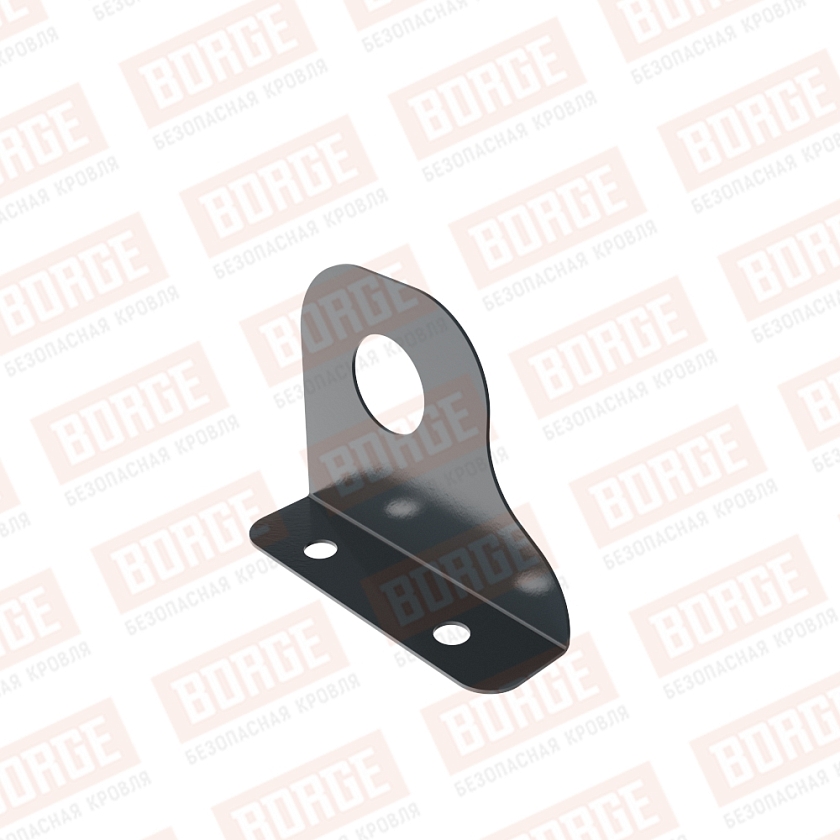 Кронштейн снегозадержателя однотрубчатого NewLine, D-25мм, антрацитово-серый (RAL 7016)