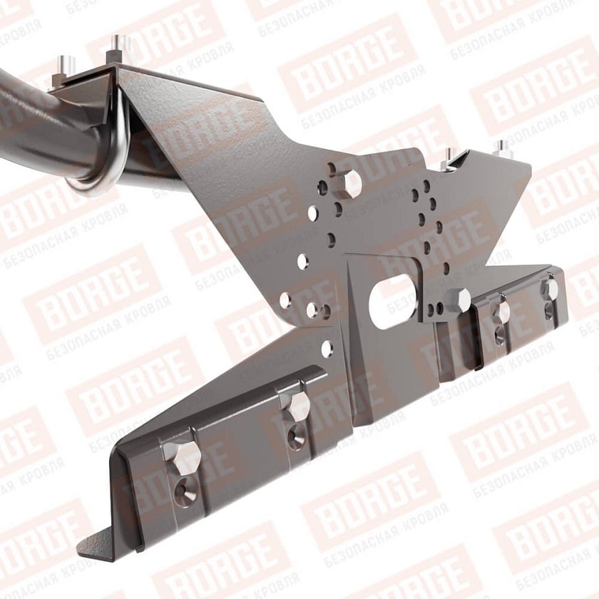 Ограждение кровельное BORGE H-90см, 3м, для фальцевой кровли, окрашенный (NL-805)