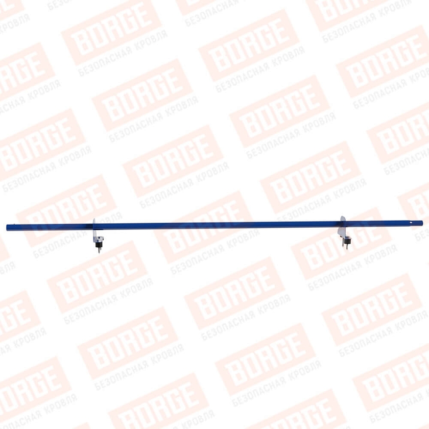 Снегозадержатель однотрубчатый NewLine 1,5м, D-25мм, 2 опоры, сигнально-синий (RAL 5005)