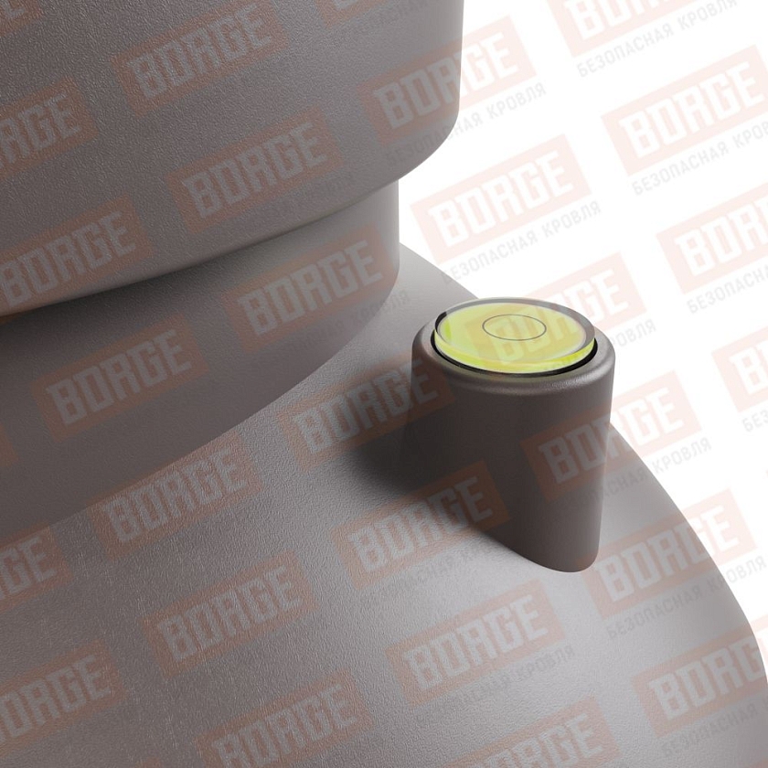 Труба вентиляционная Viotto, для профнастила С21, d-110мм, h-550мм, утепленная, серо-коричневый (RAL 8019)