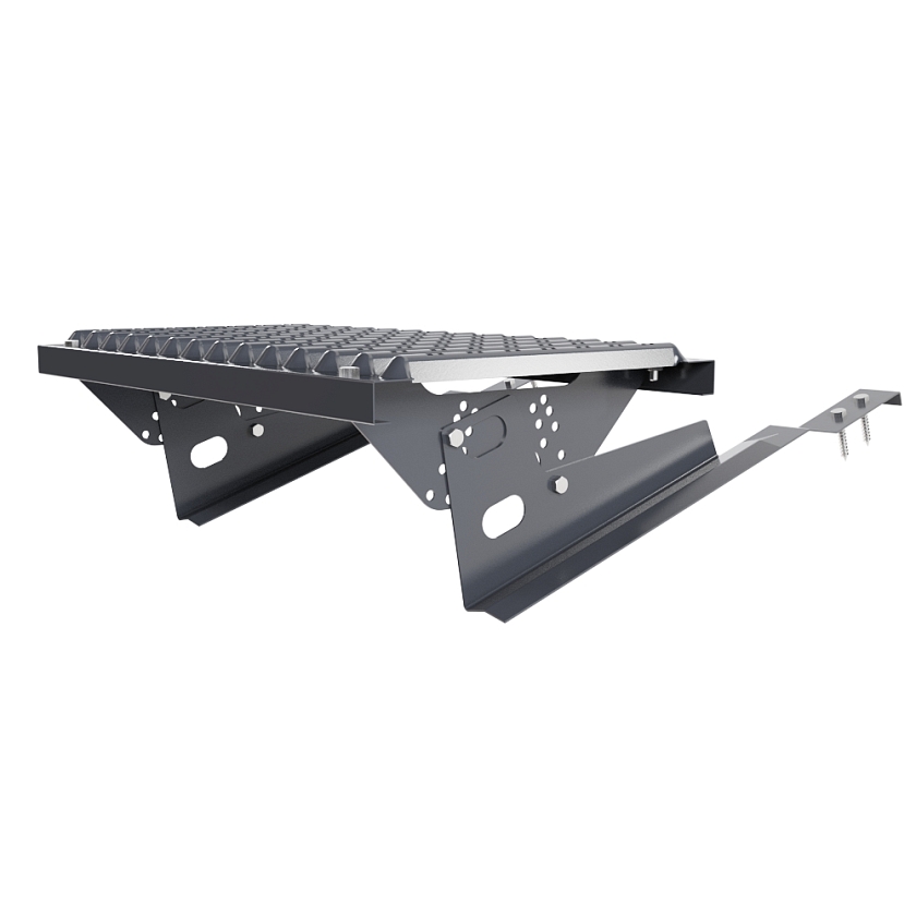 Ступень кровельная BORGE, для черепичной кровли, серый графит (RAL 7024)