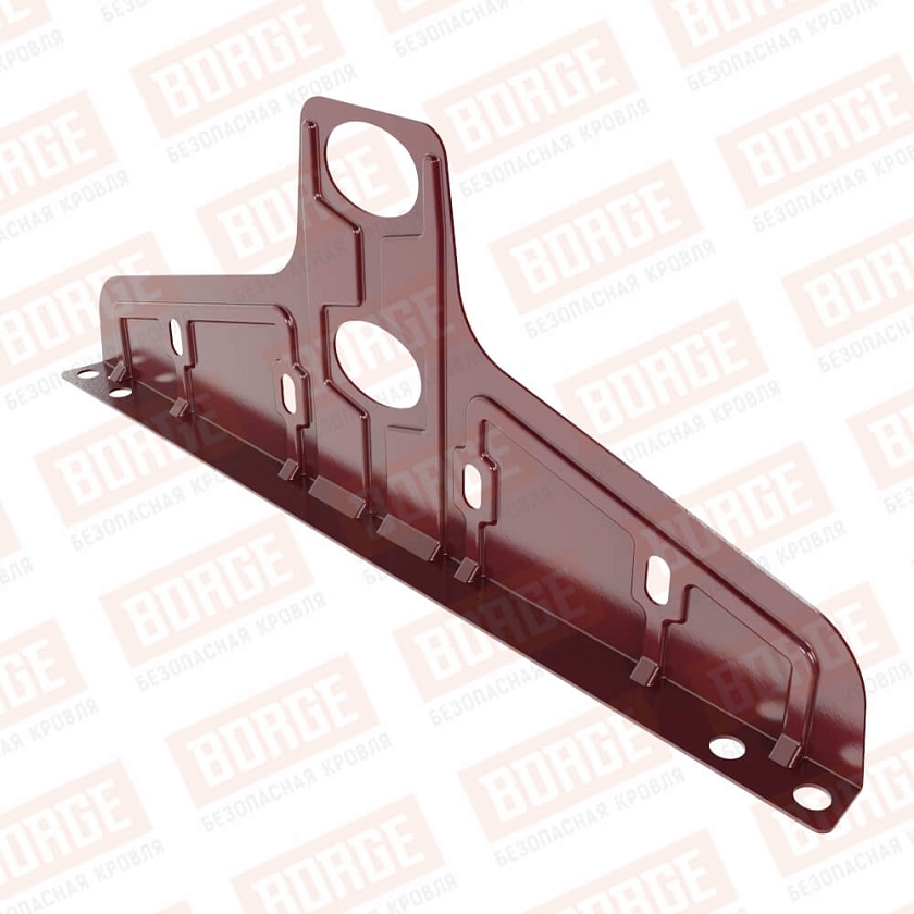 Универсальный кронштейн Русский Рубеж 20х40мм, оцинк., красное вино (RAL 3005)