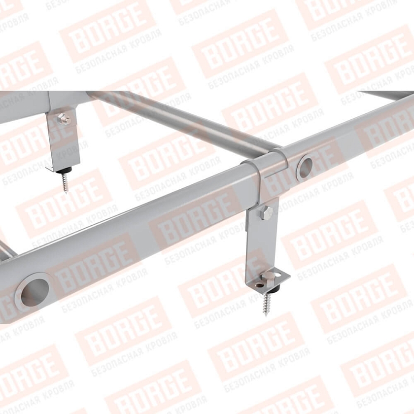 Комплект лестница кровельная NewLine 2,7м, сигнально-серый (RAL 7004)