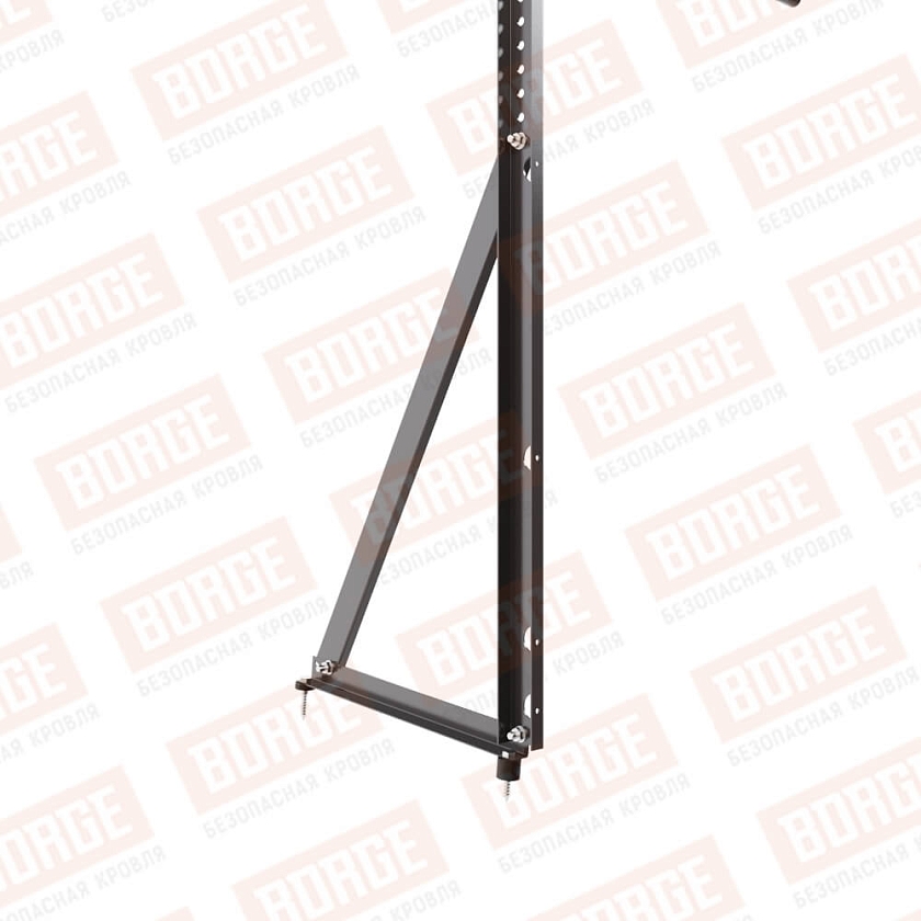 Ограждение кровельное Русский Рубеж H-120см, 3м, серо-коричневый (RAL 8019)