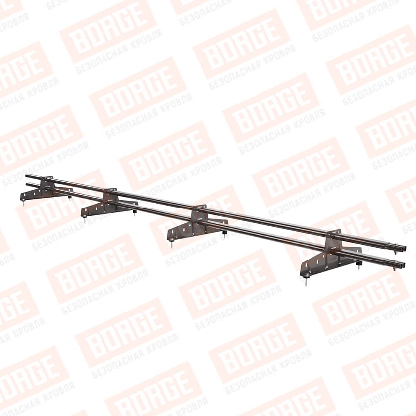 Снегозадержатель трубчатый BORGE 3м, 4 опоры, окрашенный (NL-805)