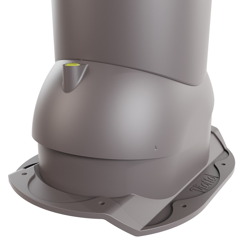 Роторная вентиляция Viotto, для МЧ Каскад, d-110мм, утепленная, серо-коричневый (RAL 8019)