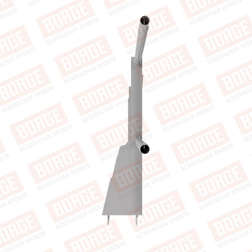 Ограждение плоских кровель NewLine Н-60, 3м, верхнее крепление, сигнально-серый (RAL 7004)