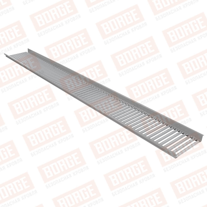 Платформа переходного мостика BORGE 3м, сигнально-серый (RAL 7004)