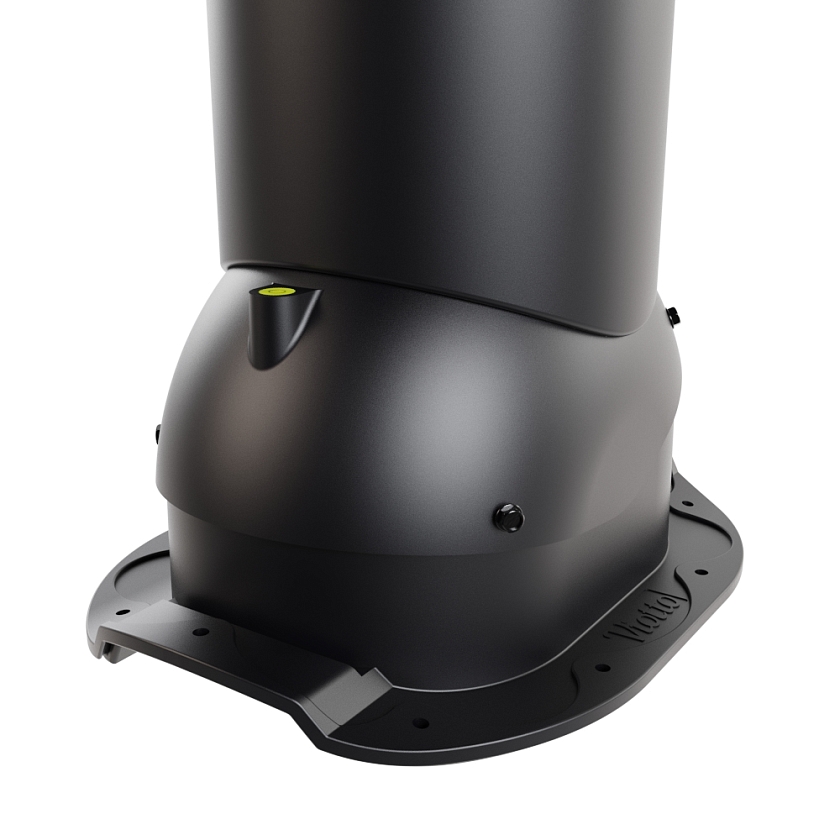 Роторная вентиляция Viotto, для МЧ Адаманте, d-150мм, неутепленная, чёрный (RAL 9005)