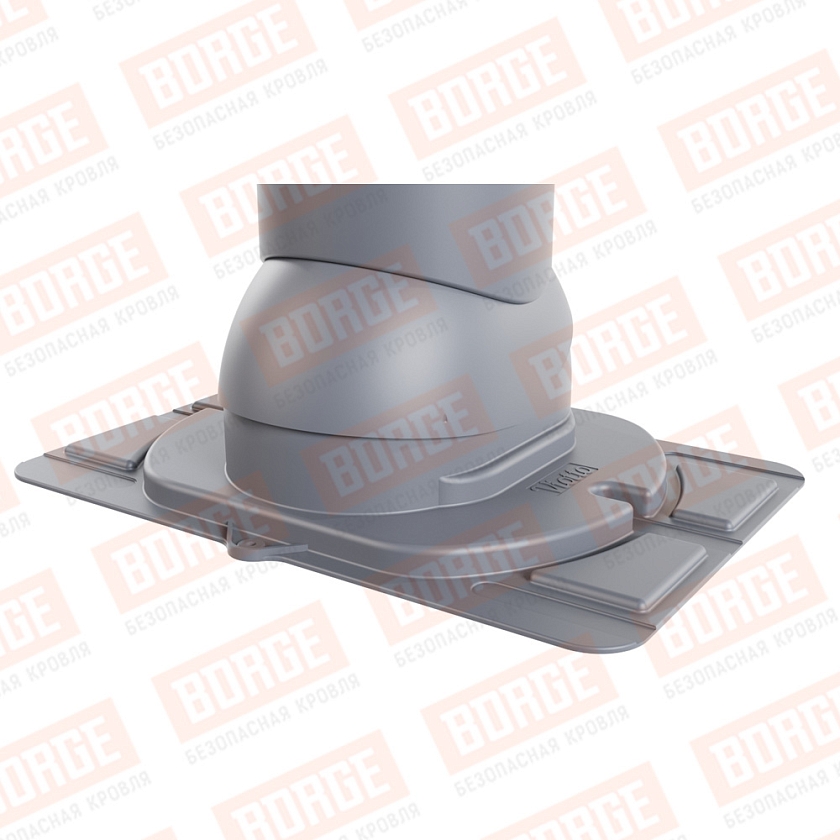 Роторная вентиляция Viotto с универсальным проходным элементом, d-150мм, неутепленная, серый графит (RAL 7024)