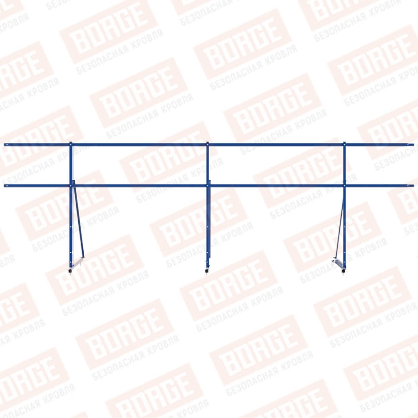 Ограждение декоративное NewLine H-90см, 3м, сигнально-синий (RAL 5005)