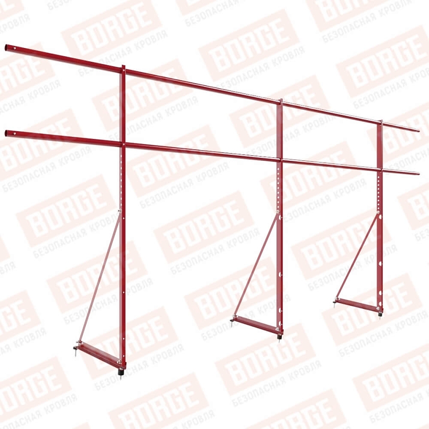 Ограждение декоративное NewLine H-120см, 3м, рубиново-красный (RAL 3003)