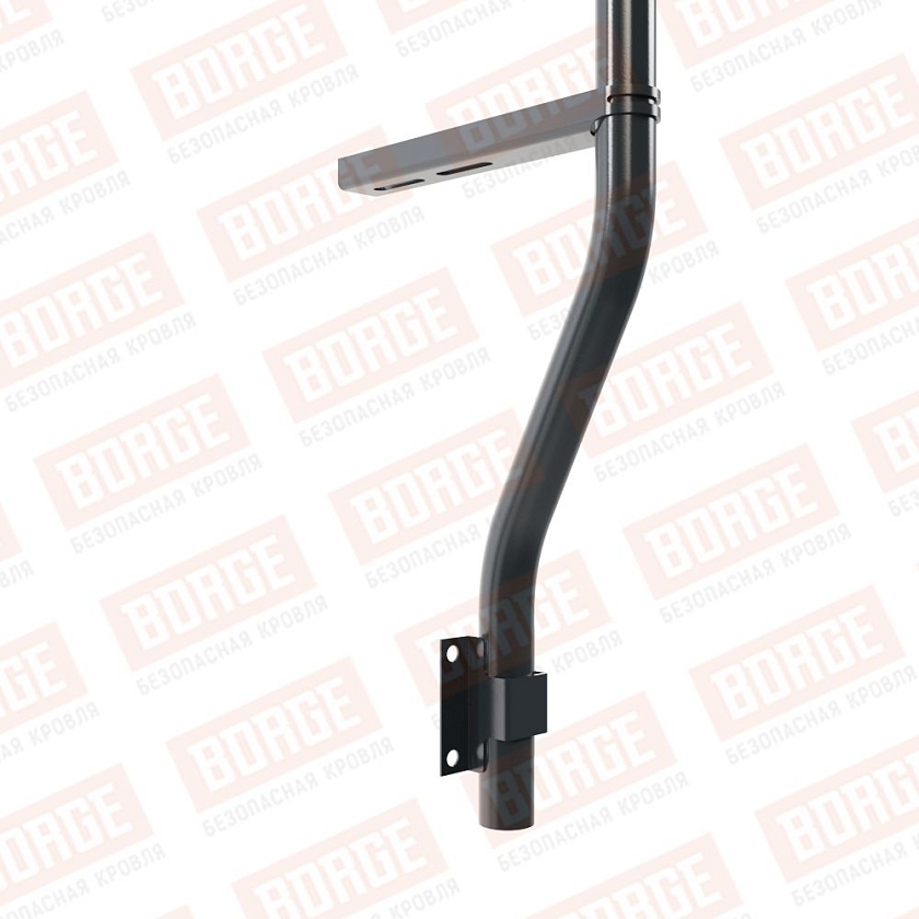 Ограждение парапетное BORGE H-60см, 3м, антрацитово-серый (RAL 7016)