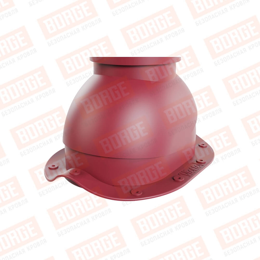 Труба вентиляционная Viotto, для МЧ Монтеррей, d-110мм, h-550мм, утепленная, красное вино (RAL 3005)