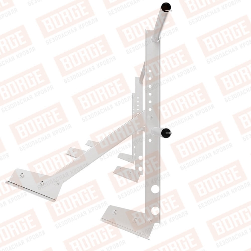 Ограждение кровельное Русский Рубеж H-60см, 3м, для фальцевой кровли, цинк