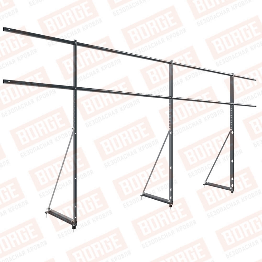 Ограждение декоративное NewLine H-120см, 3м, антрацитово-серый (RAL 7016)