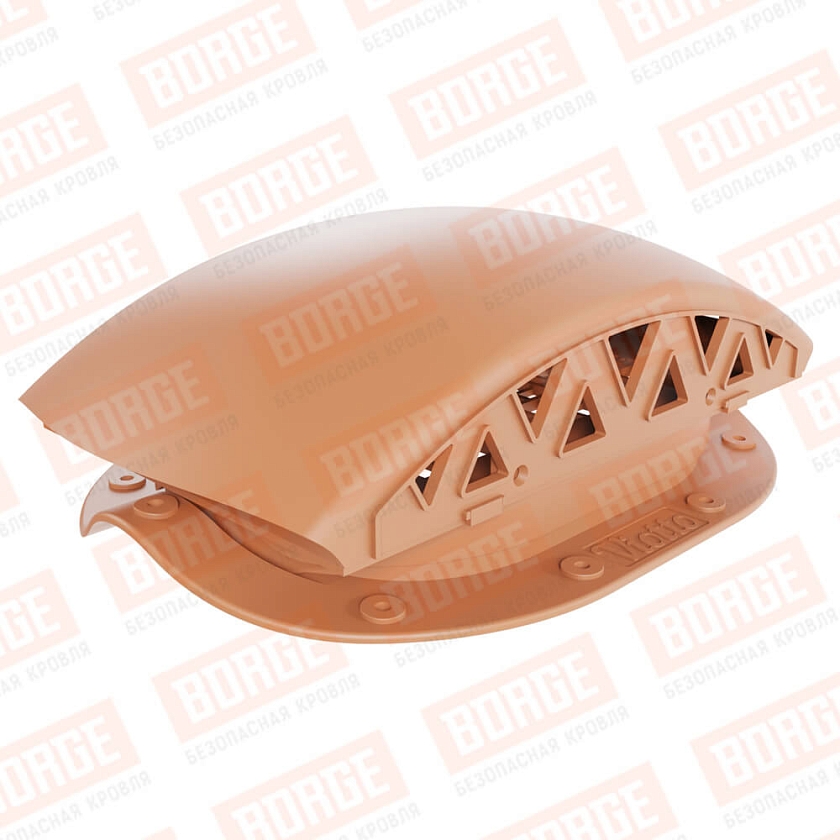 Вентилятор подкровельный Viotto, для МЧ Монтеррей, терракотовый (RAL 8004). Черепаха