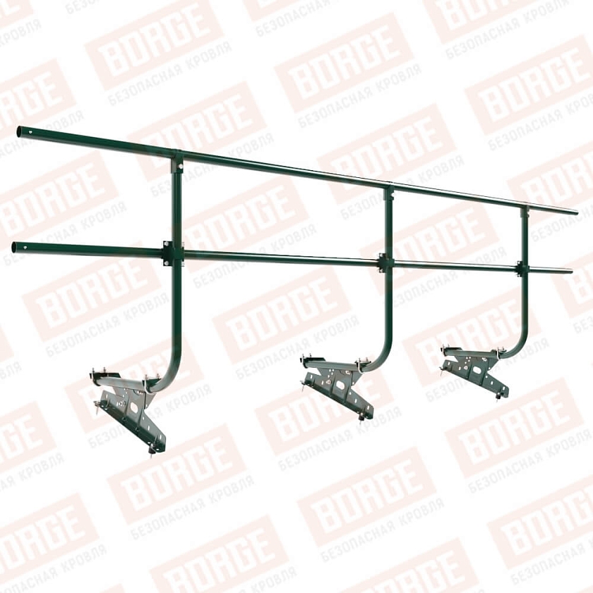 Ограждение кровельное BORGE H-90см, 3м, зеленый мох (RAL 6005)