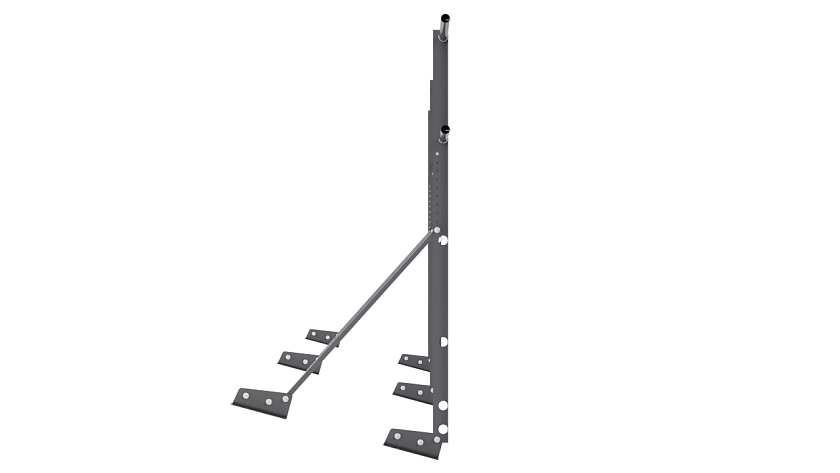 Ограждение кровельное NewLine H-120см, 3м, для фальцевой кровли, серый графит (RAL 7024)