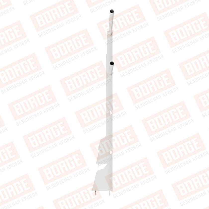 Ограждение плоских кровель NewLine Н-120, 3м, верхнее крепление, сигнально-белый (RAL 9003)