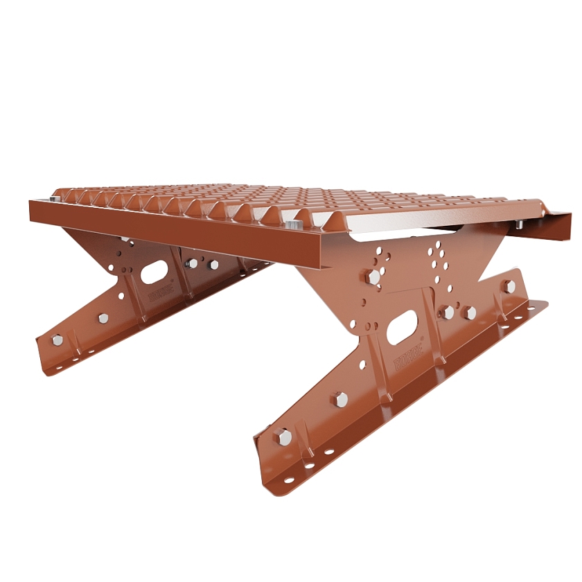 Ступень кровельная BORGE, для фальцевой кровли, терракотовый (RAL 8004)