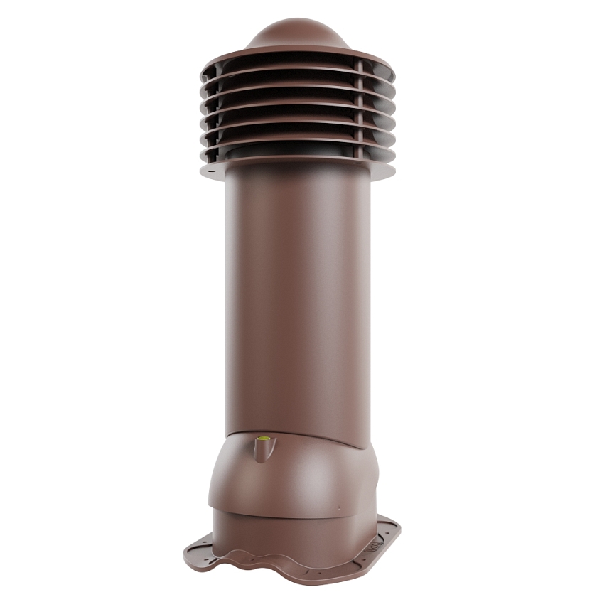 Труба вентиляционная Viotto, для МЧ Финнера, d-150мм, неутепленная, коричневый шоколад (RAL 8017)