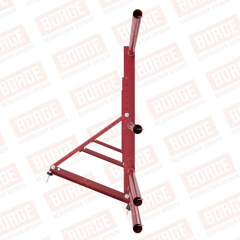 Ограждение декоративное NewLine H-60см, 3м, рубиново-красный (RAL 3003), с двумя доп. трубами